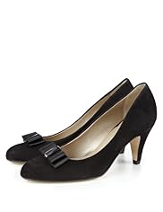 Suede Mid Heel Court Shoes