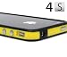 Yellow and Black Premium Bumper Case for Apple iPhone 4S / 4 - (AT&T, Verizon, Sprint)