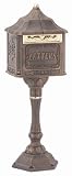 Colonial Pedestal Mailbox - Antique Mocha Choose Colonial Color: Bronze