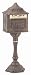 Colonial Pedestal Mailbox - Antique Mocha Choose Colonial Color: Bronze
