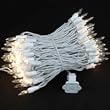 Novelty Lights, Inc. CG100-4-W-CL Commercial Grade Christmas Mini Christmas Light Set, Clear, White Wire, 100 Light, 4 Spacing, 34 Long