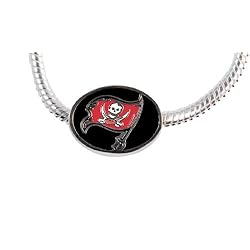 Tampa Bay Buccaneers Bead Fits Pandora Style Bracelets Like Pandora Chamilia Biagi Zable Troll & More