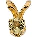 14K Yellow Gold Child's Genuine 03.00mm April Birthstone Pendant<br><br>Image Above may show a different color/month birthstone but we will send out the correct stone when we ship your order. | Size/Info: Month: April