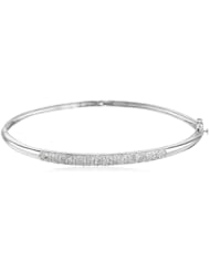 14k Gold Pave Diamond Bangle Bracelet (1/2 cttw, H-I Color, I1-I2 Clarity)