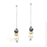 MILLE LUCCI: *BINGLE BANGLE VERDUN PEARLE EARRINGS*