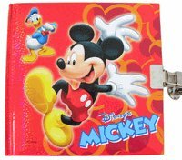Disney Mickey Mouse Diary w/ Lock : Mickey & Friend Donald