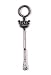 Clay Company Pewter Bubble Wand, Crown Design