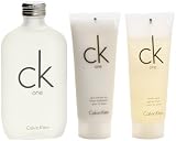CK One by Calvin Klein 3 Piece Set Includes: 6.7 oz Eau de Toilette Spray + 3.4 oz Body Wash + 3.4 oz Skin Moisturizer