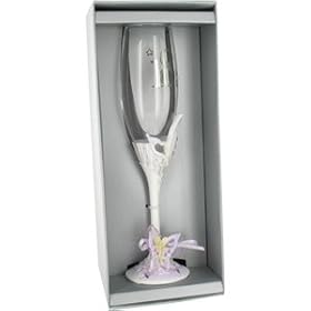 18th Birthday Butterfly Champagne Glass