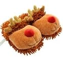 Aroma Home Fuzzy Friends Slippers - Rudolph