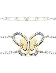 Diamond bracelet in 14kt two-tone gold