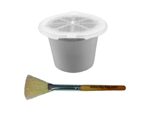 10-Pack My-Kap Reusable Nespresso Capsule with cleaning brush - Make your own Nespresso Capsules - Use your own coffee