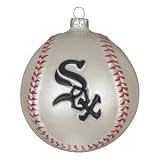 Chicago White Sox Glass Baseball Ornament