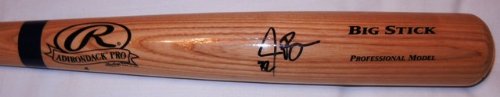 Jay Bruce Autographed Ash Big Stick Bat W/PROOF, Picture of Jay Signing For Us, Cincinnati Reds, 2007 Futures Game San Francisco