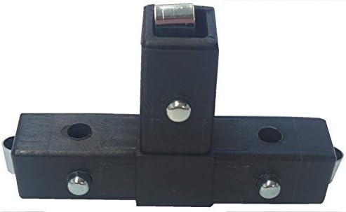 EZTUBE 3-Way Aluminum Extrusion Push pin Assembly Connector. Plastic Black Composite Coupler connectors.