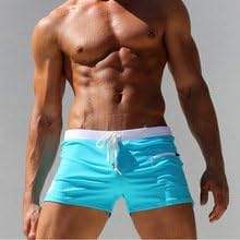 Sexy Men Swimwear Swimsuits New Low Waist Men's Swimming Trunks Pocket Beach Surf Board Shorts Mens Swim Suits