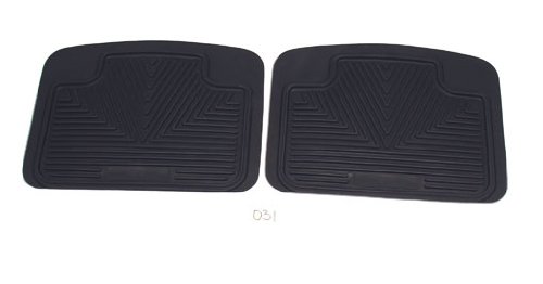 1997-2002 Jeep Wrangler Black 2 PC Rear All Weather Floor Mats