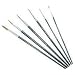 Charles Leonard Inc. Water Color Brushes with Pointed Rounds, # 1, 0.38 Inch Camel Hair, Black Handle, 1 Dozen (73501)