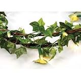 9 Ft Silk Ivy and Natural Twig Garland with 20 Clear Lights
