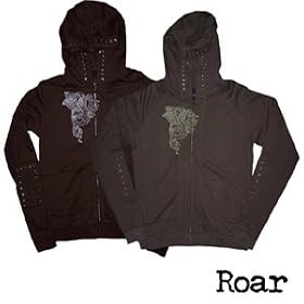 ROAR Clothing Gordon Men's Hooded Brown Hoodie Sweatshirt