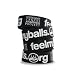 FeelMyBalls.org Black wristband w/ White Lettering for Testicular Cancer Awareness