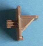 Tan Fluted Shelf Supports - 1/4 Diameter Peg (Pkg of 20) #1811ft