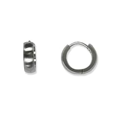 Schmuck-Pur Klapp-Creolen aus hochwertigem Edelstahl matt 14 mm
