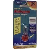Review Feit Electric BPQ20/G8 / Feit Electric BPQ20/G8 20 Watt T4 JCD Halogen Bulb with Bi-Pin Base, Clear