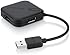 Belkin F5U407 4-Port Ultra Mini Hub USB 2.0, Black