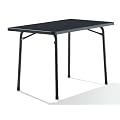 SIEGER 220/G Garten-Klapptisch, 115 x 70 cm, Stahlrohrgestell eisengrau, Mecalit-Pro-Tischplatte Schieferdekor anthrazit, Tischh�he ca. 72 cm