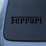 FERRARI - Vinyl Car Decal Sticker #A1600 | Vinyl Color: Black 