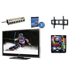Sharp LC-46D85U - AQUOS 46+ Hook-up Kit + Power Protection + Calibration + Tilt Mount