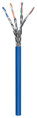 Wentronic CAT 6 Verlegekabel (4x 2x AWG23/1, geflechtgeschirmt) blau 305m Preisvergleich