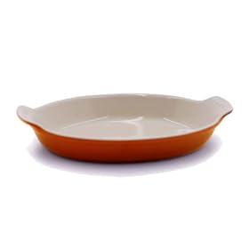 Le Creuset Flame Stoneware Petite Au Gratin Dish 6 Ounce