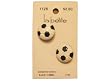Soccer Ball Buttons - One Pair, 3/4" - Free US Shipping