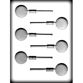 Buy 1-1 2 round sucker Hard Candy Mold: 3 Count by CKP now!