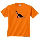 Brontosaurus (Dinosaur) Silhouette Custom T-shirt