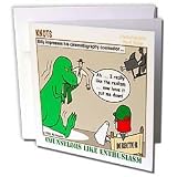 Rich Diesslins Funny KNOTS Scouting Cartoons - Counselors Like Enthusiams - Cinematography - Greeting Cards-6 Greeting Cards with envelopes