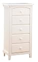 Bassettbaby Cape Cod 5 Drawer Tall Dresser, White