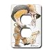 Londons Times Funny Panel Hollywood Cartoons - Sean Connery Colvin - Light Switch Covers - 2 plug outlet cover Image
