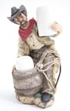 Cowboy Rustic Salt and Pepper Shaker Set. Horse, Cowboy Theme