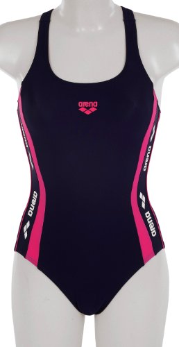 Arena Damen Badeanzug Makila, navy,fuchsia, 36, 28871