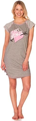 Womens Intimates Love and Heartbreaker Cute Lounge Nighty - Grey S