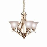 IMAGE OF Kichler Lighting 2019AB 4 Light Dover Chandelier, Antique Brass