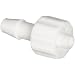 Value Plastics MTLL240-1 White Nylon tube Fitting, Male Luer with Integral Lock Ring to 200 Series Barbed Coupler, 5/32" (4.0 mm) Tube ID (Pack of 25)