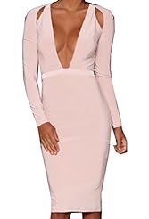 Checkered Print Spring Summer Winter Long Sleeves Jersey/Polyester/Spandex Bodycon Dress/Midi Dress 