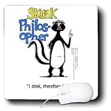 Londons Times Funny Animals Cartoons - Skunk Philosopher - Mouse Pads