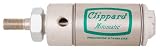 1 1/2 Bore x 2. Stroke, Double Acting, Stud Mount, Clippard Stainless Steel Pneumatic Cylinders (1 Each)