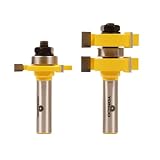 Buy 1 2 Cutter Tongue and Groove Router Bit Set for 1-1 4 Stock - Yonico 15222 by Yonico
