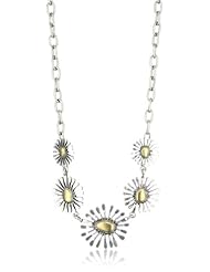 Lucky Brand Ttone Floral Collar Necklace